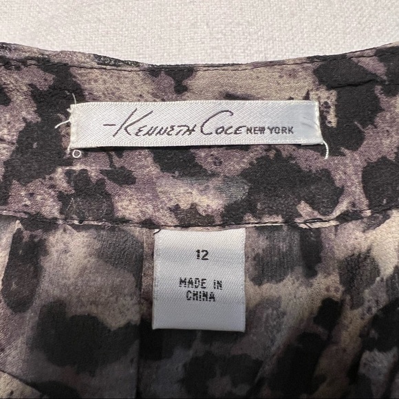 Kenneth Cole New York (EUC) 100% SILK Top, Size 12 - Picture 10 of 12